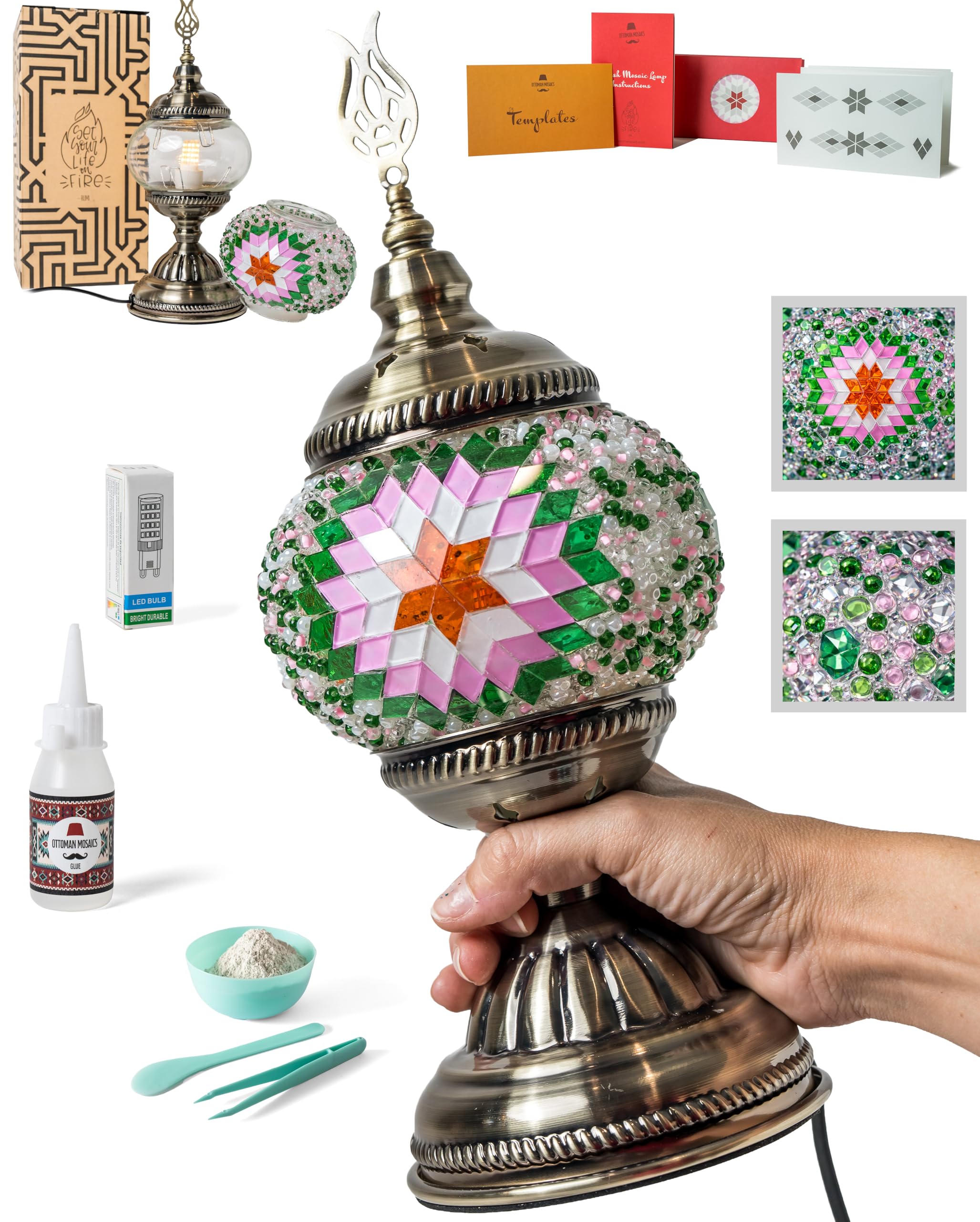 Amazon | Ottoman Mosaics トルコモザイクランプキット | 大人のための